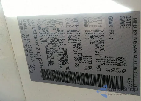 2023 Nissan Pathfinder Sl Fwd from USA, damaged, VIN 5N1DR3CB3PC211896